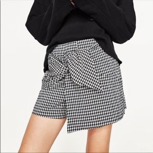 ZARA - Gingham Skort